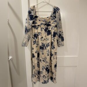 Abercrombie & Fitch Emerson midi Long Sleeve Dress